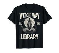 Witch Way to The Library Livre Effrayant Halloween Amoureux de sorcière T-Shirt