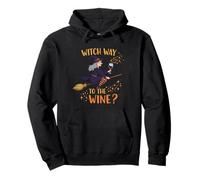 Witch Way to The Wine? Esprit d'halloween Humoristique Sweat à Capuche
