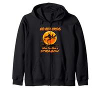 Witch Who Needs Brooms When You Have A Dragon Halloween Sweat à Capuche
