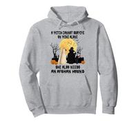 Witch Wine and Afghan Hound Dog Mom Funny Halloween Costume Sweat à Capuche