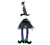 Witch Wine Bottle Cover, Halloween Witch Wine Bottle Cover, Spooky Witch Wine Bottle Cover, Witch Wine Bottle Cloth Costume, Long Leggs Witch Wine Cover for Holiday Table Party Favor