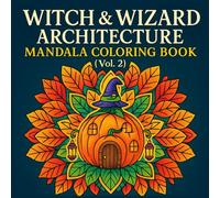 Witch & Wizard Architecture Mandala Coloring Book (Vol. 2): Magical Witch Houses, Wizard Towers & Fantasy Mandala Designs for Stress Relief, Creativity & Relaxation
