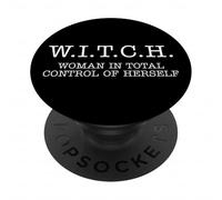 Witch Woman in Total Control of Herself PopSockets PopGrip Adhésif