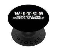 Witch Woman in Total Control of Herself PopSockets PopGrip Adhésif