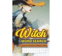 WITCH Word Search Puzzle Book: Word Searches with Easy to Read Print about Witches, Covens, All Things Spooky and More | 6x9 inches, 110 pages | 50+ ... Gift for Vacations, Holidays and Free Times