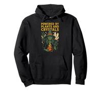 Witchcore Green Witch Powered by Plants Crystals Women Sweat à Capuche