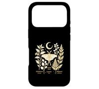 Witchcore Moon Moth Botanicals Croissant de Luna Coque pour iPhone 17 Pro