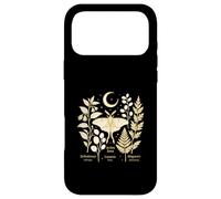 Witchcore Moon Moth Botanicals Croissant de Luna Coque pour iPhone 17 Pro Max