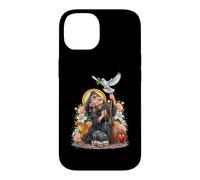 Witchcraft Wicca Coquette Cartoon Skulls Bougies Coeur Roses Coque pour iPhone 14