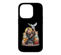 Witchcraft Wicca Coquette Cartoon Skulls Bougies Coeur Roses Coque pour iPhone 14 Pro