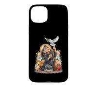 Witchcraft Wicca Coquette Cartoon Skulls Bougies Coeur Roses Coque pour iPhone 15 Plus