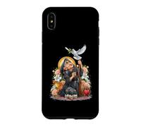 Witchcraft Wicca Coquette Cartoon Skulls Bougies Coeur Roses Coque pour iPhone XS Max
