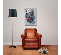 Witcher, The - Poster - Geralt + 2 St Posterleiste Holz 61 cm noir