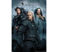 Witcher, The - Poster - Key Art + 2 St Posterleiste plastique 62 cm noir