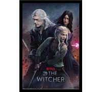 Witcher, The - Poster - Season 3 + cadre interchangeable, Shinsuke® Maxi MDF noir, vitre acrylique