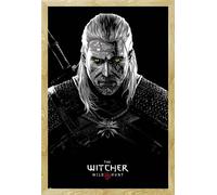 Witcher, The - Poster - Toxicity Poisoning + cadre amovible, Shinsuke® Maxi MDF hêtre, vitre acrylique