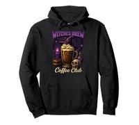 Witches Brew Coffee Club Chapeau de sorcière Halloween Motif Latte Sweat à Capuche