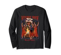 Witches Brew Coffee Sarcastic Vintage Funny Adult Humor Manche Longue