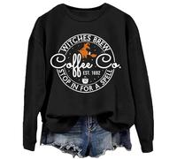 Witches Brew Coffee Sweat à capuche et sweat à capuche graphique Halloween, Noir , M