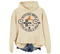 Witches Brew Coffee Sweatshirt et sweats à capuche avec motif d'Halloween, Khika., XL