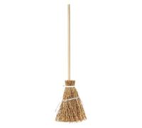 Witches Broom Halloween Decor - Miniature Witch Prop, Festival Party Accessoire | Décoration De La Scène Du Costume Théâtral, Pièce De Performance À Thème Magique Avec Conception De Paille Rustique Po