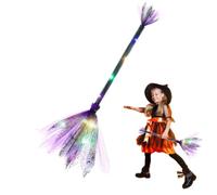 Witches Broom - LED Lights 25.59in Costume Accessories for Halloween Party | Halloween Decor Halloween Broom Stick Decoration for Home, Bar, Holiday, Party, Stage Performance, Gathering, Indoor, Outdoor