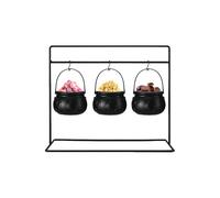 Witches Cauldron - Diffuseur de chaudron | Table d'appoint de table | Halloween Sorcière avec crochet et support | Décoration de cour d'Halloween Pot Candy pour la décoration de cour
