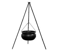 Witches Cauldron Halloween Decor, St Patrick's Pot And Pâques Holder, Caudron Halloween Decor - Cauldron Halloween Decor Au Trépied Avec Lumière De La Minuterie - Plas Pot Witch Halloween Decor