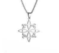 Witches Celtic Knot Triskele Collier Triskelion pour hommes Bijoux de protection paranormale en acier inoxydable Sorcellerie Paranormale