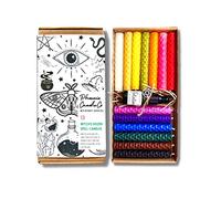 Witches Dozen| 13 bougies en cire d'abeille | Huile d'onction | Kit de démarrage de sorcière | Temps de combustion 80 min | Cadeau de sorcière (Samhain)