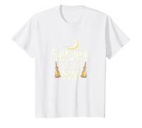 Witches Get Stuff Done Motivation Magique au Clair de Lune T-Shirt, Enfant, Blanc, 3 Ans