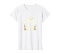 Witches Get Stuff Done Motivation Magique au Clair de Lune T-Shirt, Femme, Blanc, XL
