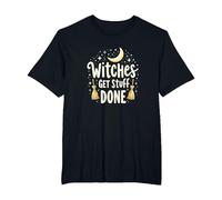 Witches Get Stuff Done Motivation Magique au Clair de Lune T-Shirt, Homme Grandes Tailles, Noir, 2X Tall