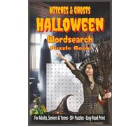 Witches & Ghosts Halloween Word Search Puzzle Book: Word Searches with Easy to Read Print about Witches, Ghosts, Magic, and More | 6x9 inches, 110 ... Gift for Vacations, Holidays, and Free Times