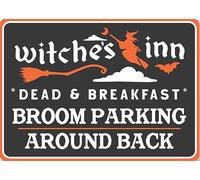 Witches Inn Dead and Breakfast Metal Sign