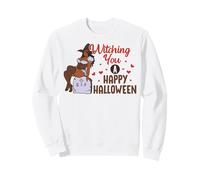 Witching You A Happy Halloween RIP Cimetiere Grave Yard Fun Sweatshirt