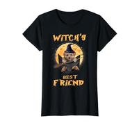 Witch's Best Friend Halloween Poodle Dog Witch in Pocket T-Shirt Graphique avec Valeur