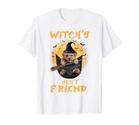 Witch's Best Friend Halloween Poodle Dog Witch in Pocket T-Shirt Graphique avec Valeur
