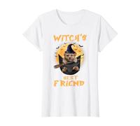 Witch's Best Friend Halloween Poodle Dog Witch in Pocket T-Shirt Graphique avec Valeur