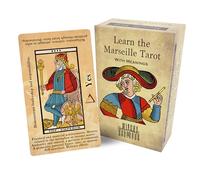 Witchy Cauldron Jeu de tarot de Marseille pour débutants - Cartes de tarot illustrées avec des significations faciles à lire pour apprendre le tarot