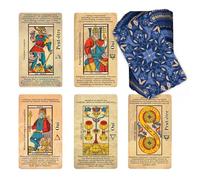 Witchy Cauldron Tarot de Marseille pour Débutants - Jeu de 78 Cartes Divinatoires avec Significations Droite et Inversée en Français - Tarot Complet sans Guide