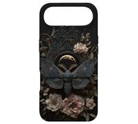 Witchy Celestial Gothic Moth Floral Esthétique Moon Case Coque pour iPhone Air