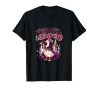 Witchy Goose Chemise d'halloween Chapeau de sorcière Cape étoile Baguette drôle T-Shirt