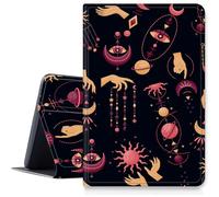 Witchy Gothic Moon Sun Étui pour Samsung Galaxy Tab A7 Lite 8,7" modèle 2021 (SM-T220/T225/T227), étui en cuir PU avec angles de vue multiples et support pliable pour Galaxy Tab A7 2020