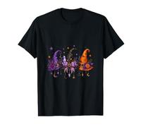 Witchy Halloween Chemise Chapeau de sorcière Lune Étoile Violet Céleste T-Shirt Graphique avec Valeur