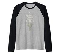 Witchy Herboriste Herboriste Magique Sorcière Verte Botanique Sorcière Manche Raglan