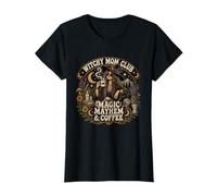 Witchy Mom Club Magic Mayhem Café Sorcière T-Shirt