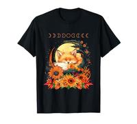 Witchy Moon Cottagecore Fleur de Renard endormi T-Shirt