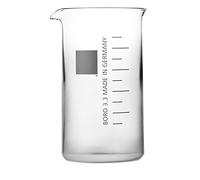 Witeg 5 502 150 S Gobelet avec bec verseur, Tall Forme, fabriqué à partir de verre borosilicate 3.3 Lot complet 150 ml (lot de 10)