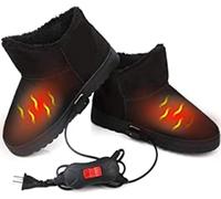 Witer Bottes Chauffe-Pieds Chauffantes en Peluche Douces Chauffe-Pieds Chauffantes pour Femmes Hommes Pantoufles Chauffantes électriques Intérieur Extérieur Température Réglab, B, 40/42